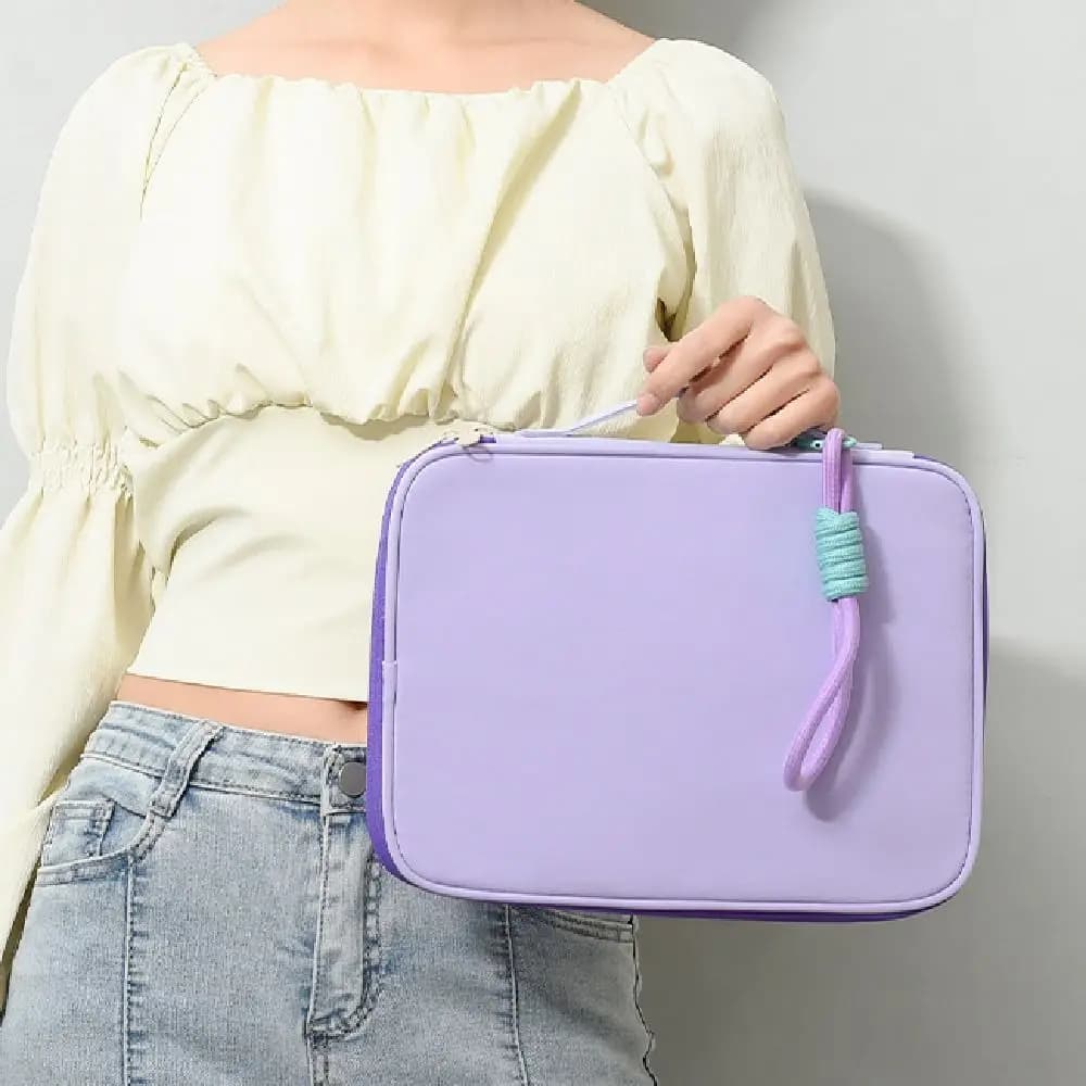 Borsa per laptop Morandi, borsa per computer portatile antiurto, leggera con cordino, borsa per computer per viaggi d'affari