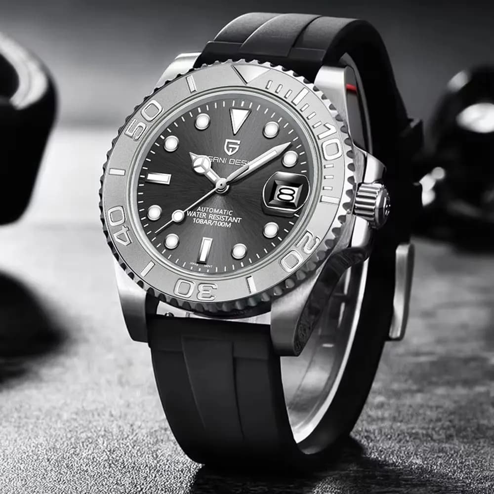 PAGANI DESIGN Orologio da uomo delle migliori marche Orologio da polso meccanico classico di lusso da 40 mm Lunetta in ceramica Orologi automatici impermeabili da uomo