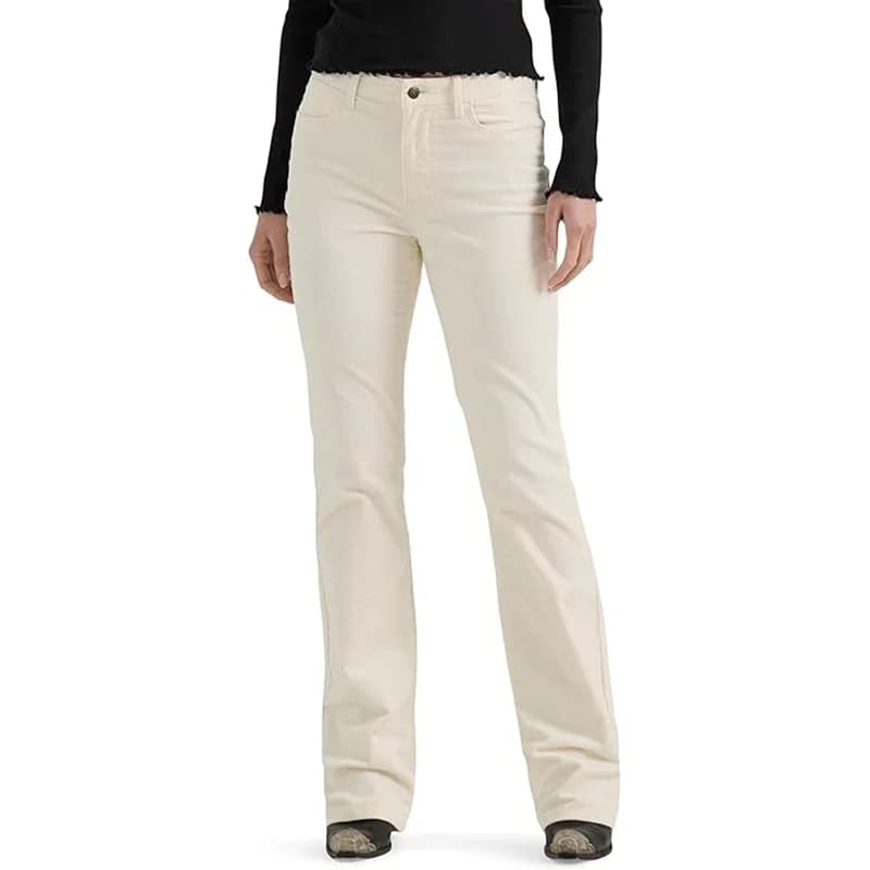 Jeans femminili comodi a gamba dritta Pantaloni da donna elasticizzati larghi in denim solido Pantaloni economici a vita alta beige grigi da donna