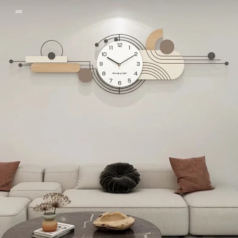 Bathroom Esthetic Clock Interior Modern Bedrooms Korean Creative Restaurant Wall Clock Decorations for Room Reloj Pared Metal
