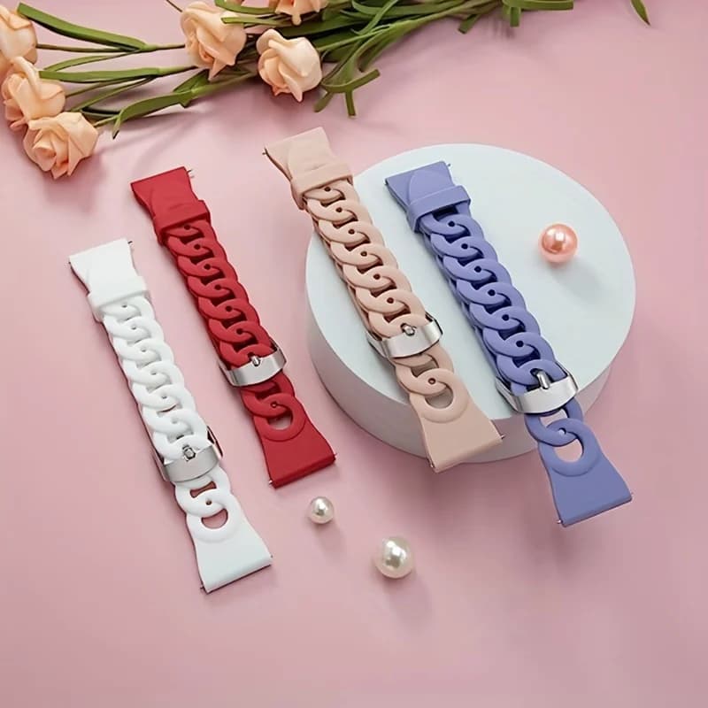 20 mm sports bracelet for Samsung Galaxy Watch 7 4-5-pro-6-Classic/active 2 40mm 44mm silicone bracelet 22mm Huawei GT 4-3-2 pro strap