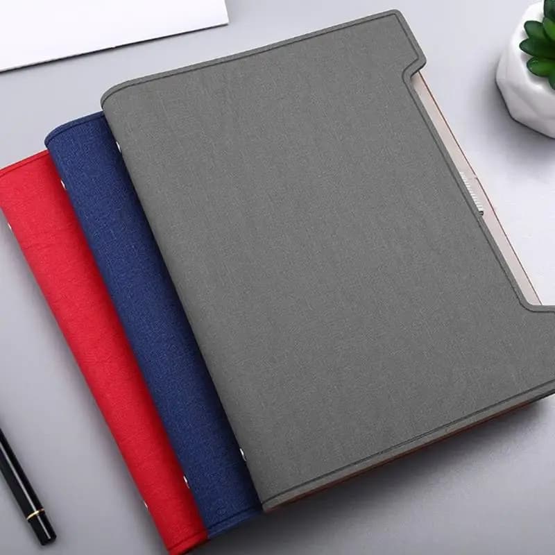 R53C Refillable Notebook Hardcover Journal With 6 Rings PU Leather Binder Covers