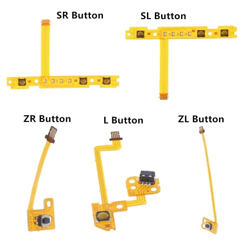 Sostituzione SL SR ZR ZL L Cavo flessibile a nastro con pulsante destro sinistro per Nintendo Switch JoyCon NS Parte di riparazione