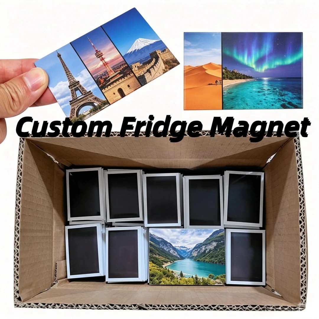 Custom Design Logo Photo Souvenir Sublimation Fridge Magnets Blank Refrigerador Metal Resin Tinplate Fridge Magnet