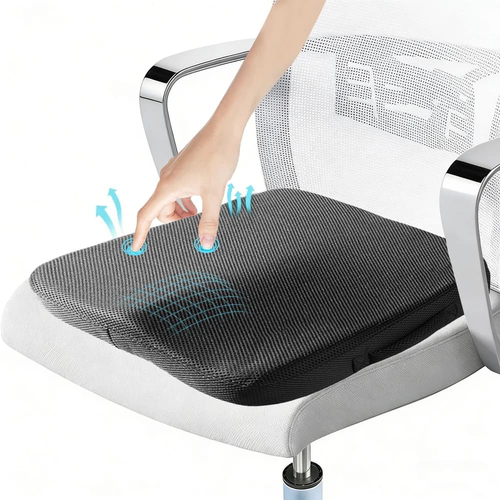 Cuscino di supporto lombare per seduta lunga, cuscino coccyx ergonomico per sedia da ufficio e auto, sollievo dal dolore alla sciatica