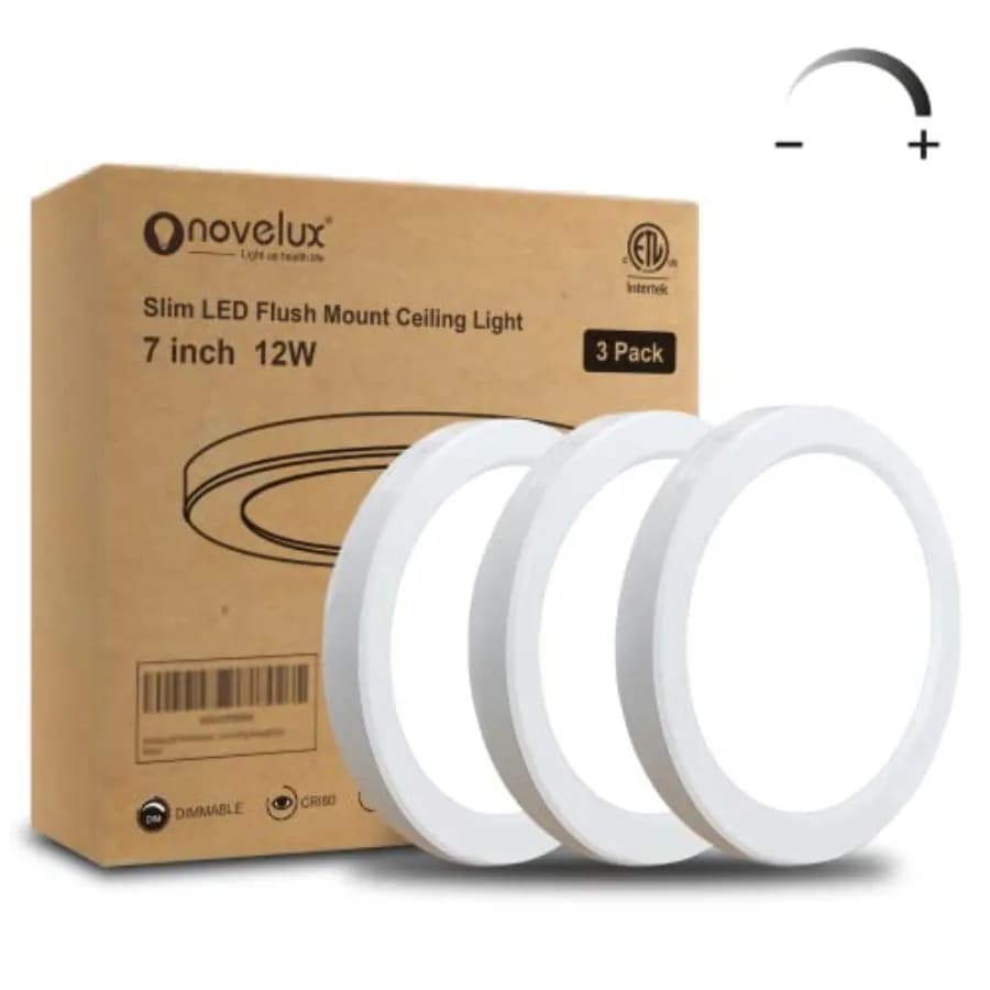 Plafoniera LED ETL Piccola Dimmerabile 000K Luce Diurna Ultra Sottile Rotonda Pannello Piatto Moderno Bianco CE