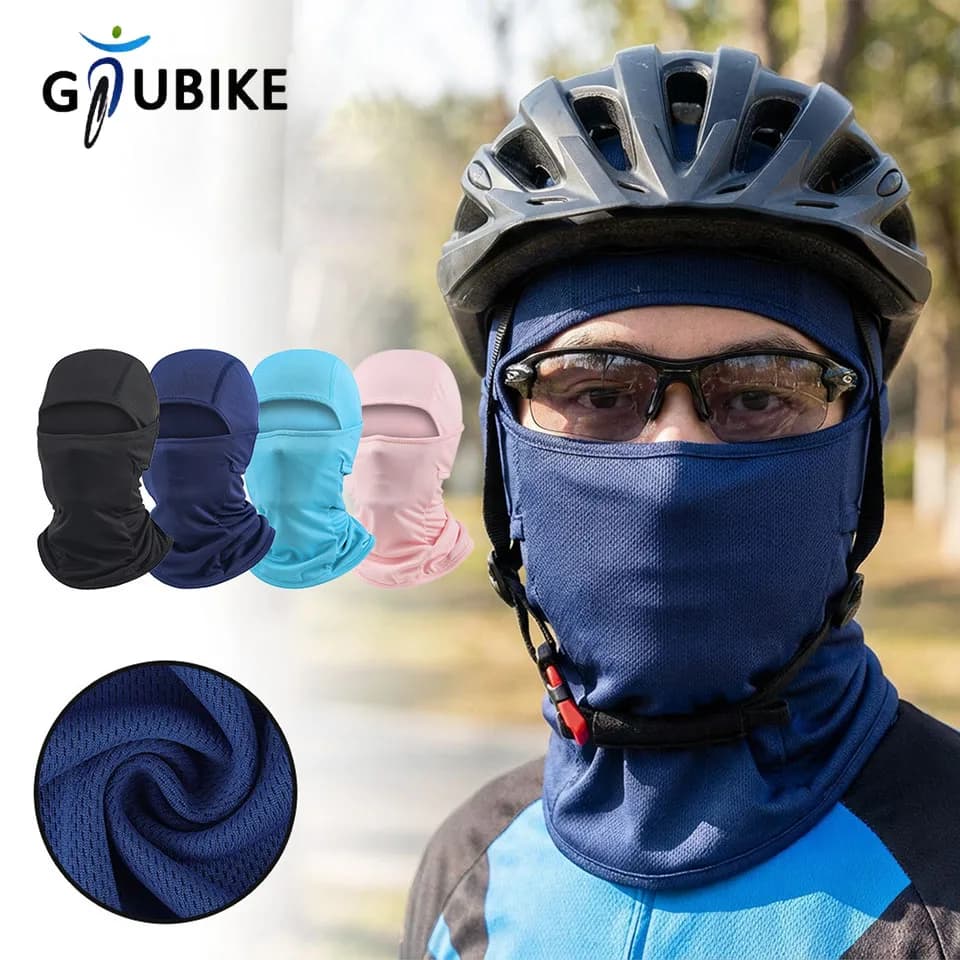 GTUBIKE Unisex Cycling Hat, Integral Balaclava, Anti-UV Breathable Windproof Copricapo, Motorbike Subchase