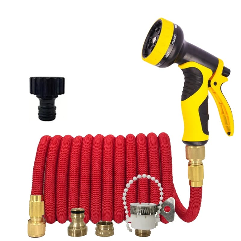 Tubo da Giardino Multifunzione 25-125FT con Ugello Magico, Tubo ad Alta Pressione per Lavaggio Auto, Spruzzo Regolabile Flessibile FLOWERS SPRAL