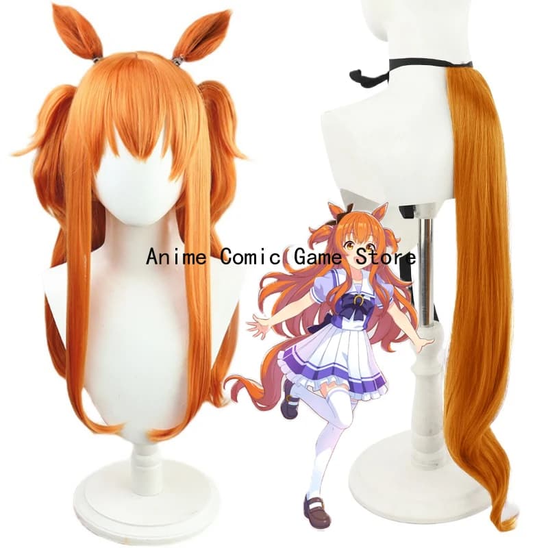 IN Magazzino Mayano Top Gun Parrucca Cosplay Gioco Uma Musumee Pretty Derbyy Cosplay Coda Capelli Sintetici Parrucca In Fibra Resistente Al Calore + Parrucche Cap