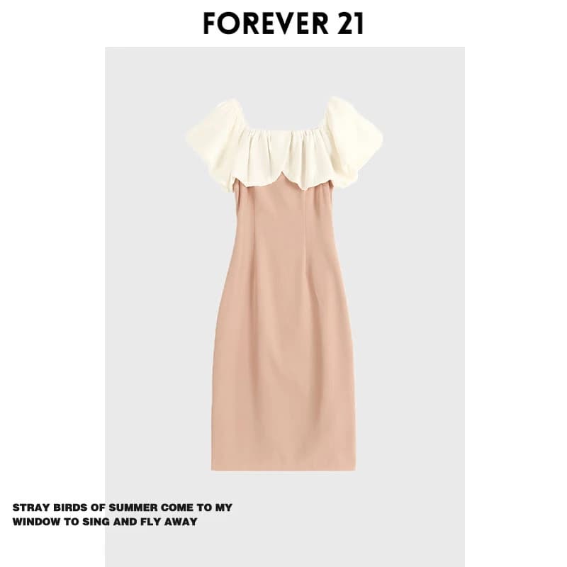 Forever 2 One Shoulder Brief Dress, Elegant Design, High Waist Slimming Short skirt, Sleeveless, For Summer 2023
