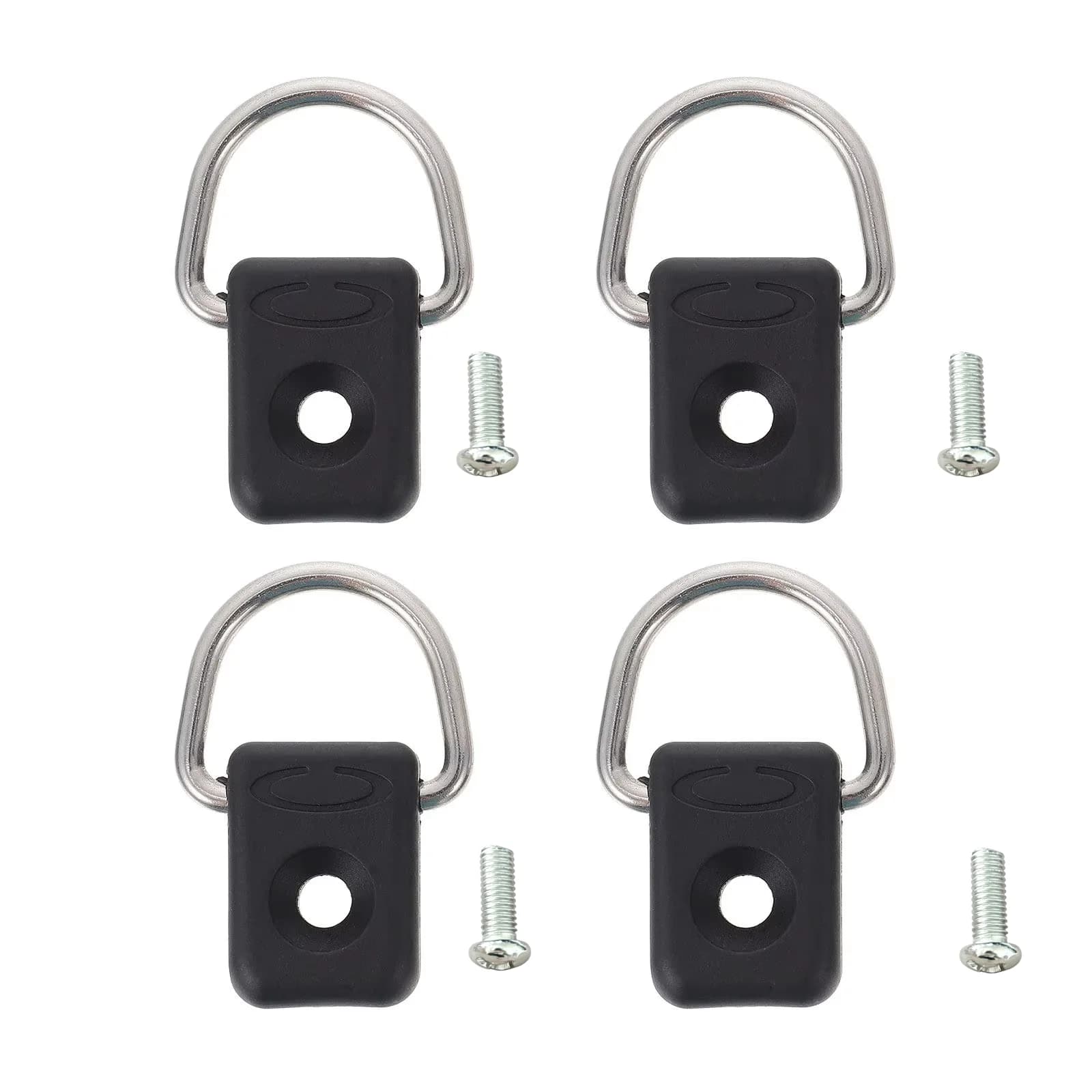 4 Sets of Dedicated D-Ring Buckles for Kayaks, Boating Equipment, Rope Fastening Clips