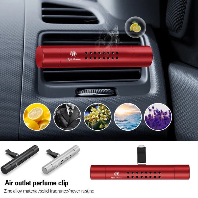 Diffusore di Fragranze per Auto, Purificatore d'Aria per Alfa Romeo 156 159 147 4C 8C 166 Giulia Giulietta Mito Stelvio Spider GT