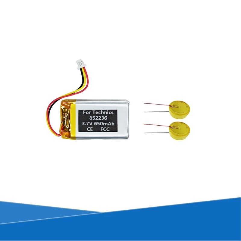 Original Replaces 90mAh 1454/650mAh 852236 Battery For Technics AZ60 EAH-AZ60 True Wireless Game Chargers Buds TWS