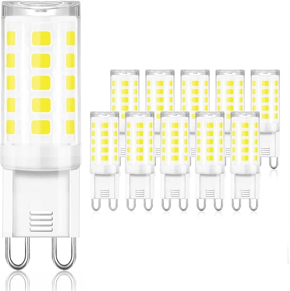 10 pezzi lampada LED G9 più luminosa AC220V ceramica SMD2835 lampadina LED faretto bianco caldo/freddo sostituire la luce alogena all'ingrosso