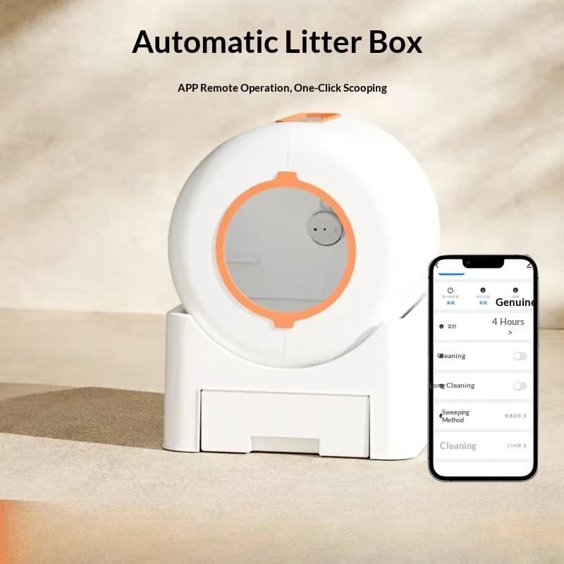 Lettiera per Gatti Intelligente Autopulente Extra Large, Toilette Elettrica Anti-Odore e Anti-Schizzi, Automatica per Gatti