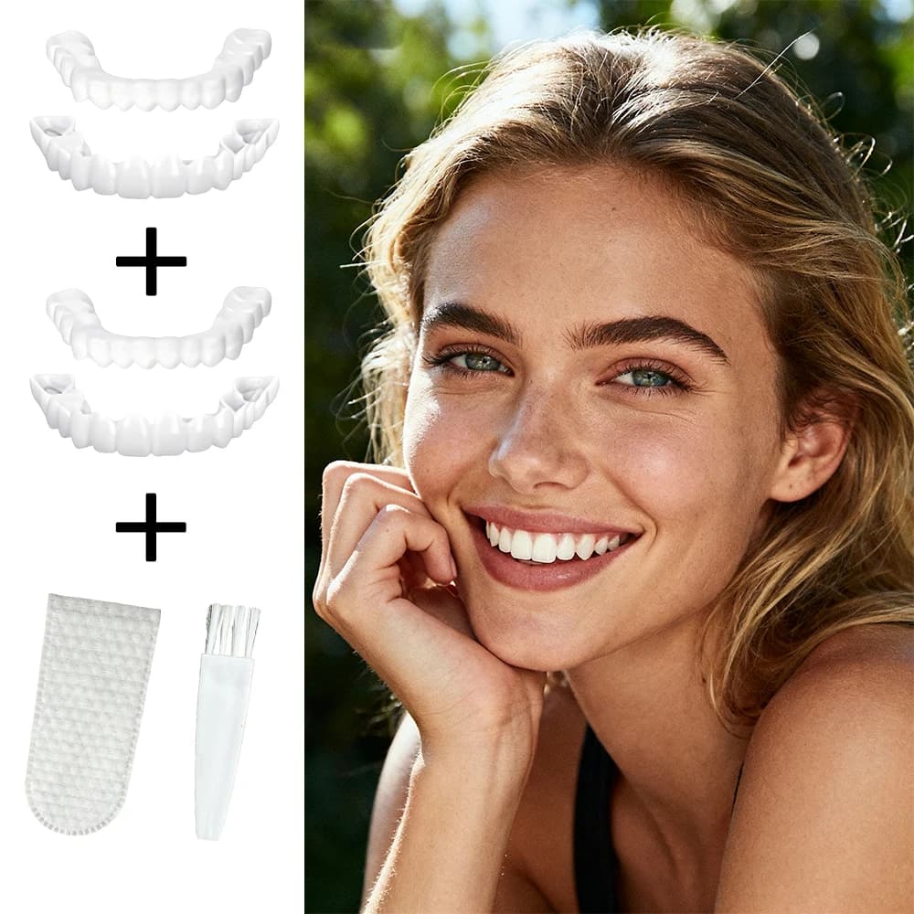 Faccette Dentali Riutilizzabili Economiche, Sbiancamento Istantaneo del Sorriso, Lunga Durata per l'Uso Quotidiano Ripetuto H2931