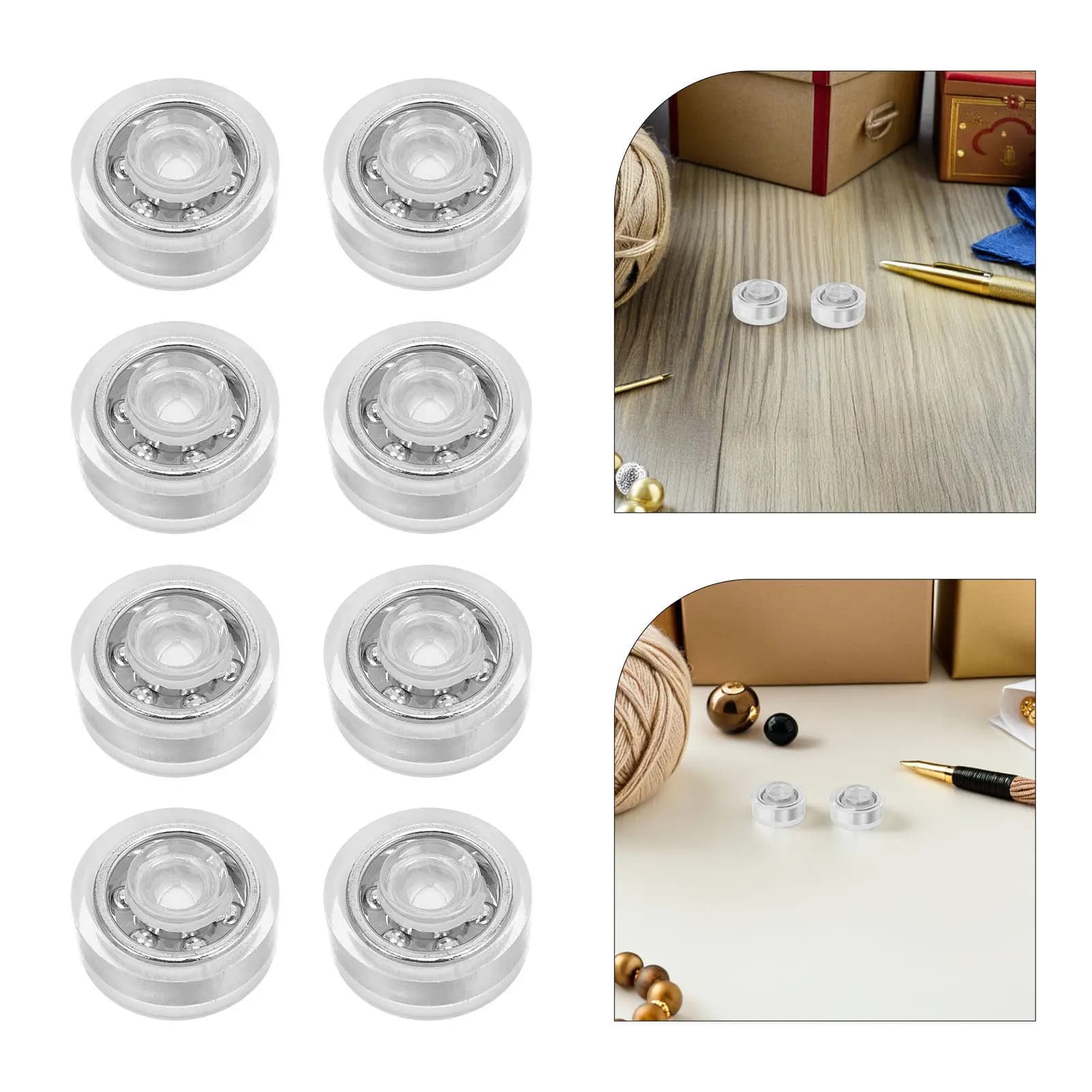 40Pcs Windmill Rotary Bearings Mini Rotatable Ball Bearings DIY Craft Swivel Base for Handmade Art Hair Clips Jewelry Making