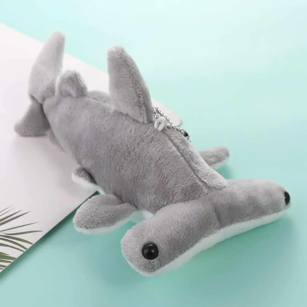 Portachiavi a Forma di Squalo Cartoonesco, Peluche Portachiavi Squalo Martello, Anello Portachiavi Squalo Martello