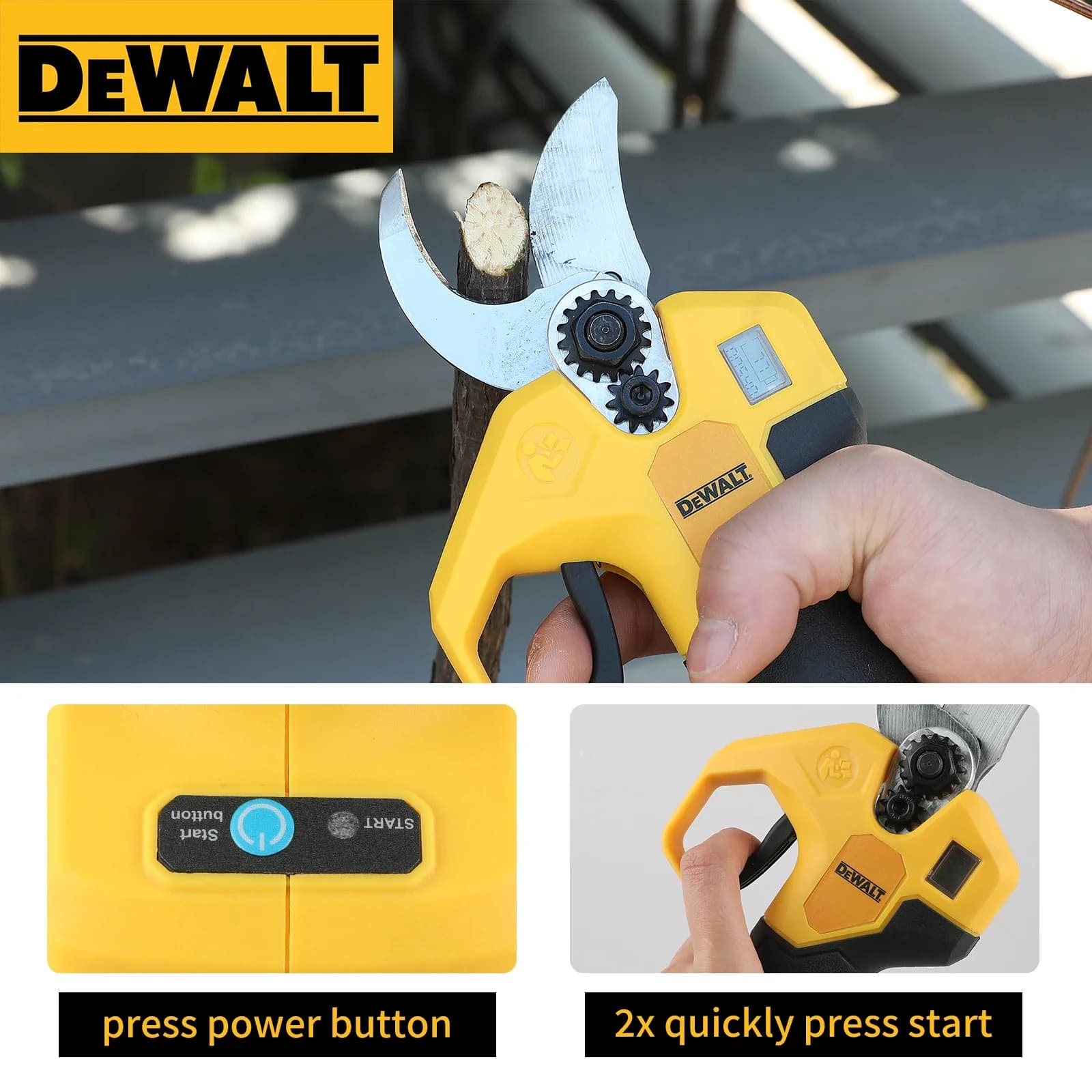 DeWalt 18V Brushless Cordless Pruning Shears (2025) - Ideal for Precise Fruit Tree & Branch Trimming, Zero - Effort Required