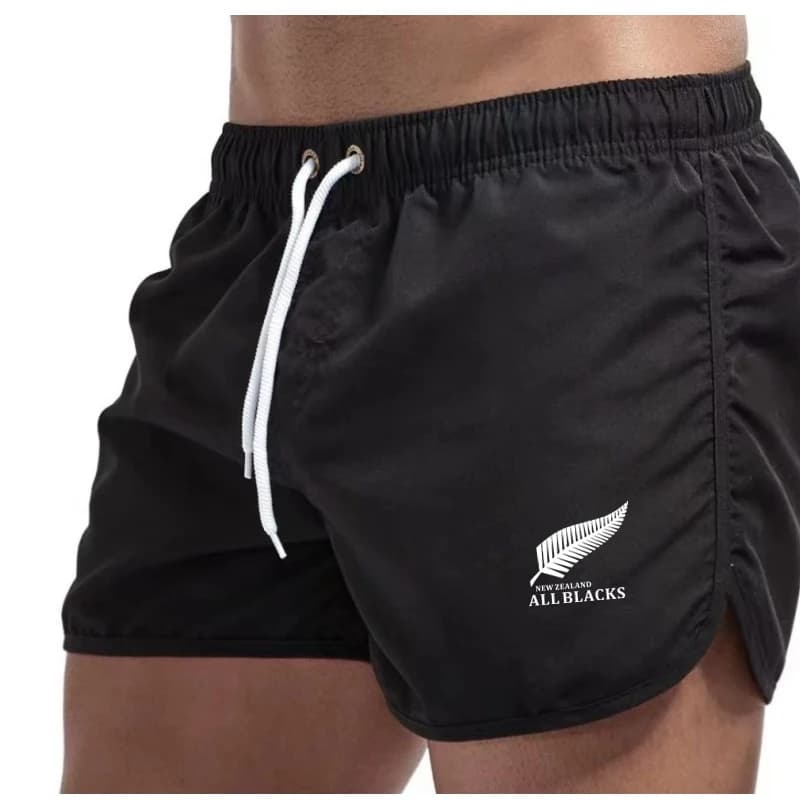 Pantaloncini da bagno ad asciugatura rapida da uomo, pantaloncini traspiranti con tasche con coulisse per surf, spiaggia, costume da bagno estivo