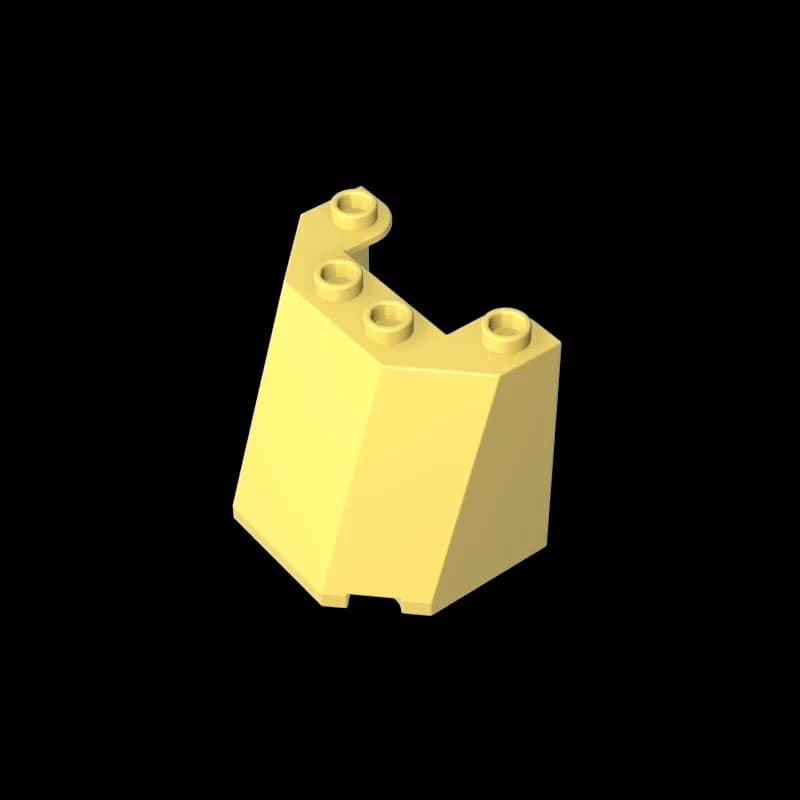 Blocchi da Costruzione Gobricks GDS-90464 Parabrezza 3 x 4 x 3 Educativo Compatibile con Lego 35193 per Bambini Fai-da-Te Tecnico