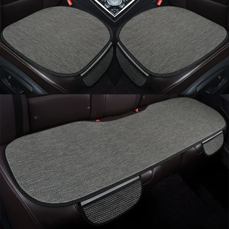 Set of three pieces of ice silk car seat cushion