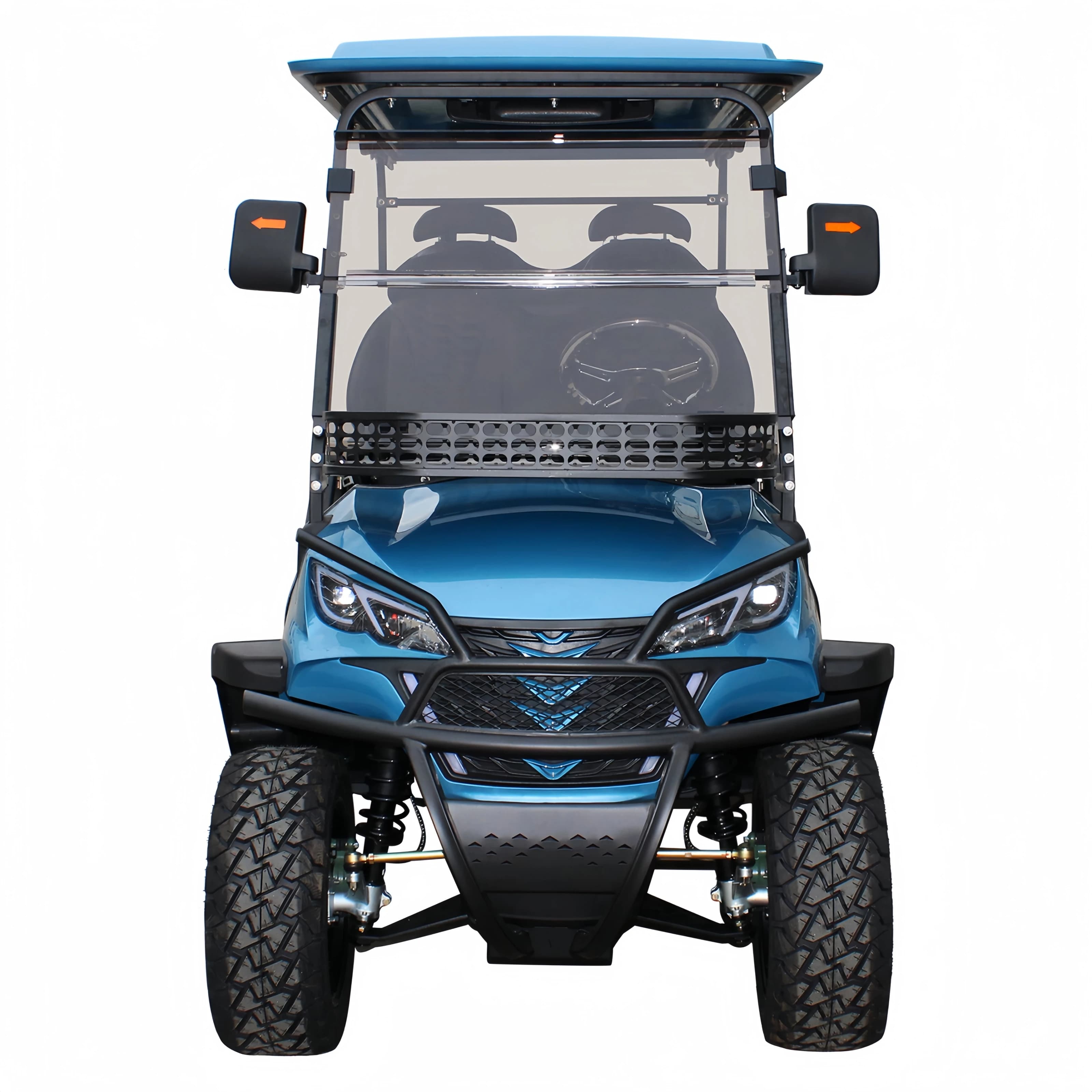 Nuovo stile 48V 60V 72V Club Car Pannelli solari a batteria Beach Golf Buggy 2 /4 /6 /8 posti Carrello da golf da caccia sollevato elettrico