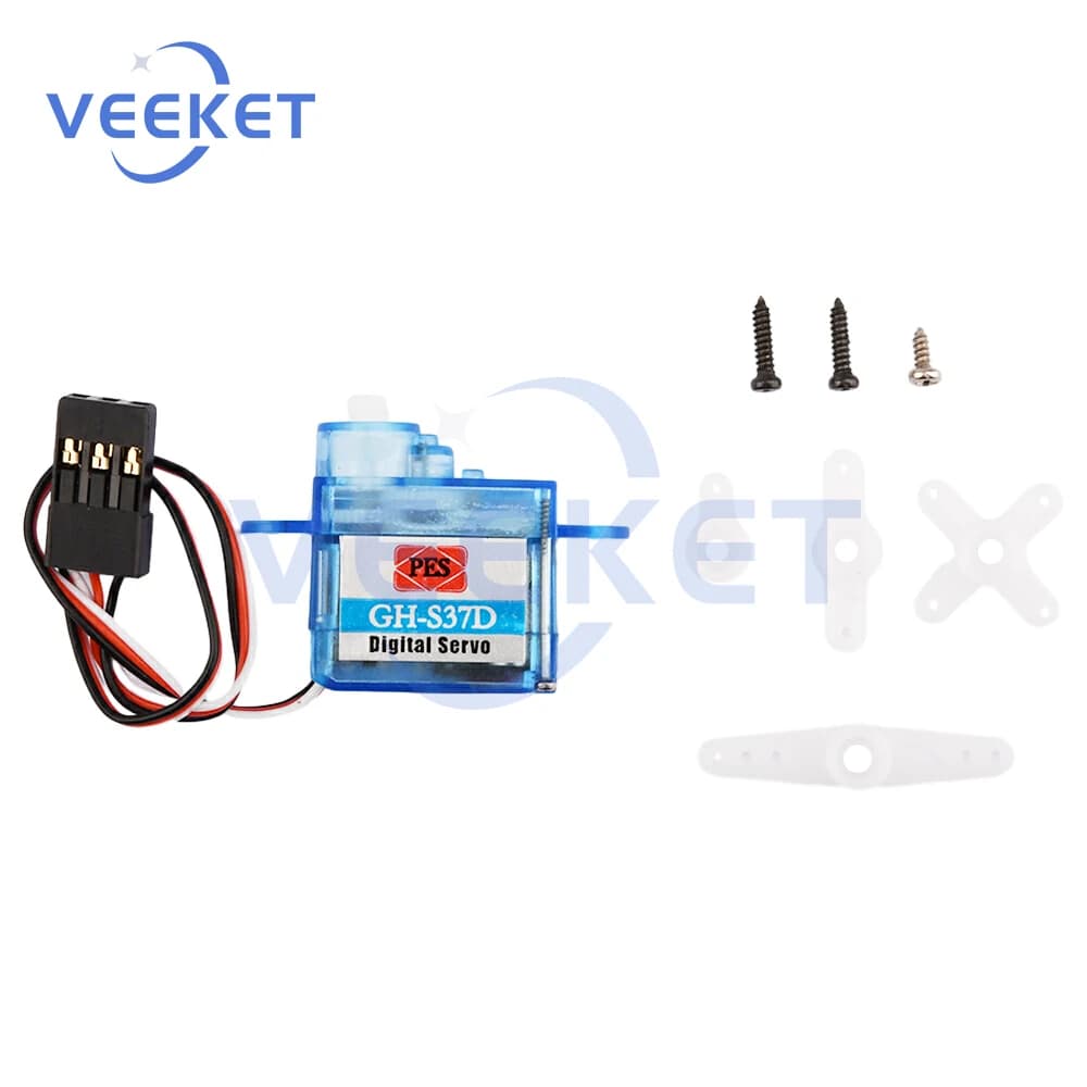 Servo digitale Micro 3.7g GH-S37D per il controllo dell'aeromodellismo dell'aereo Direzione di volo Aereo RC Elicottero Barca per Arduino