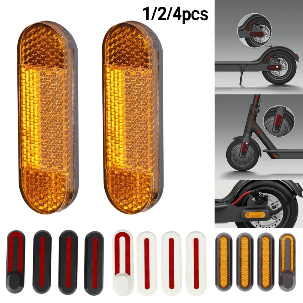 Riflettore del tubo riflettente di sicurezza anteriore per Xiaomi Scooter elettrico Pro 2 1S M365 accessori parte riflettente di sicurezza anteriore posteriore