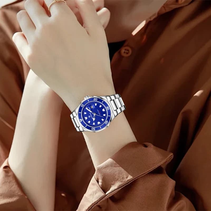 LIGE BANGWEI Elegant and luxurious Quartz watch, fashionable, simple, with steel strap, waterproof, casual, with date, women's watches, Female Relogio
