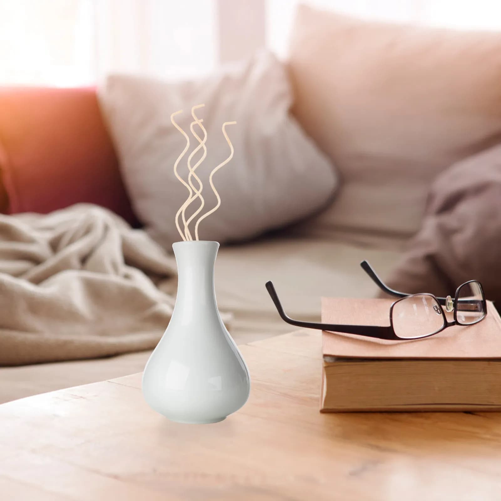 20 Bastoncini Diffusori in Rattan Naturale, Ricambi per Diffusori di Aromi, Bastoncini Profumati per Casa, Spa, Meditazione, Bagno - Essenziali