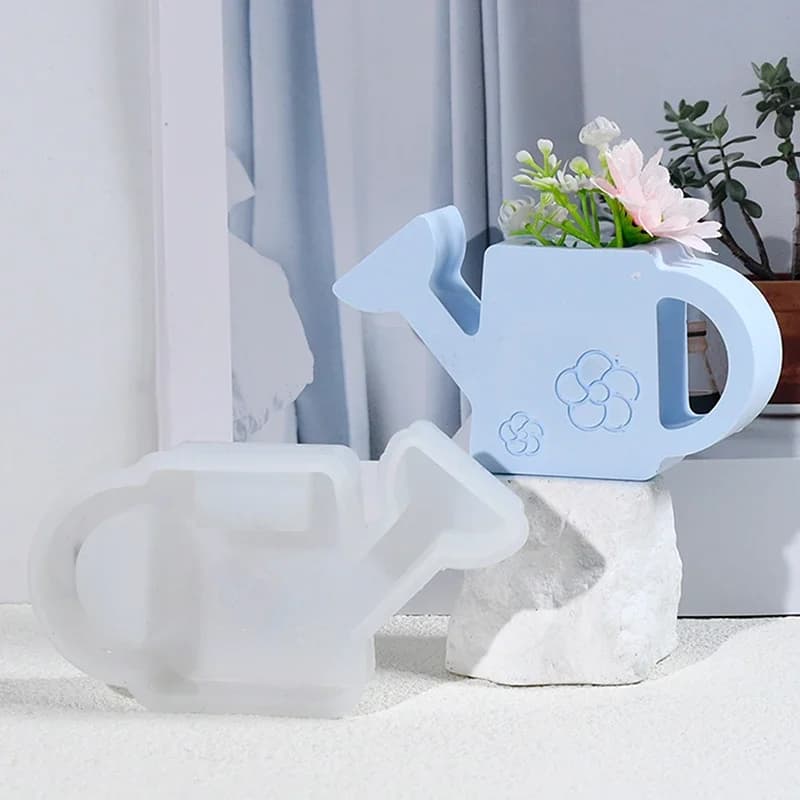 Silicone chalk-shaped ornament mold, 1/2 pieces, for concrete DIY decorations, floral compositions and plants, resin mold