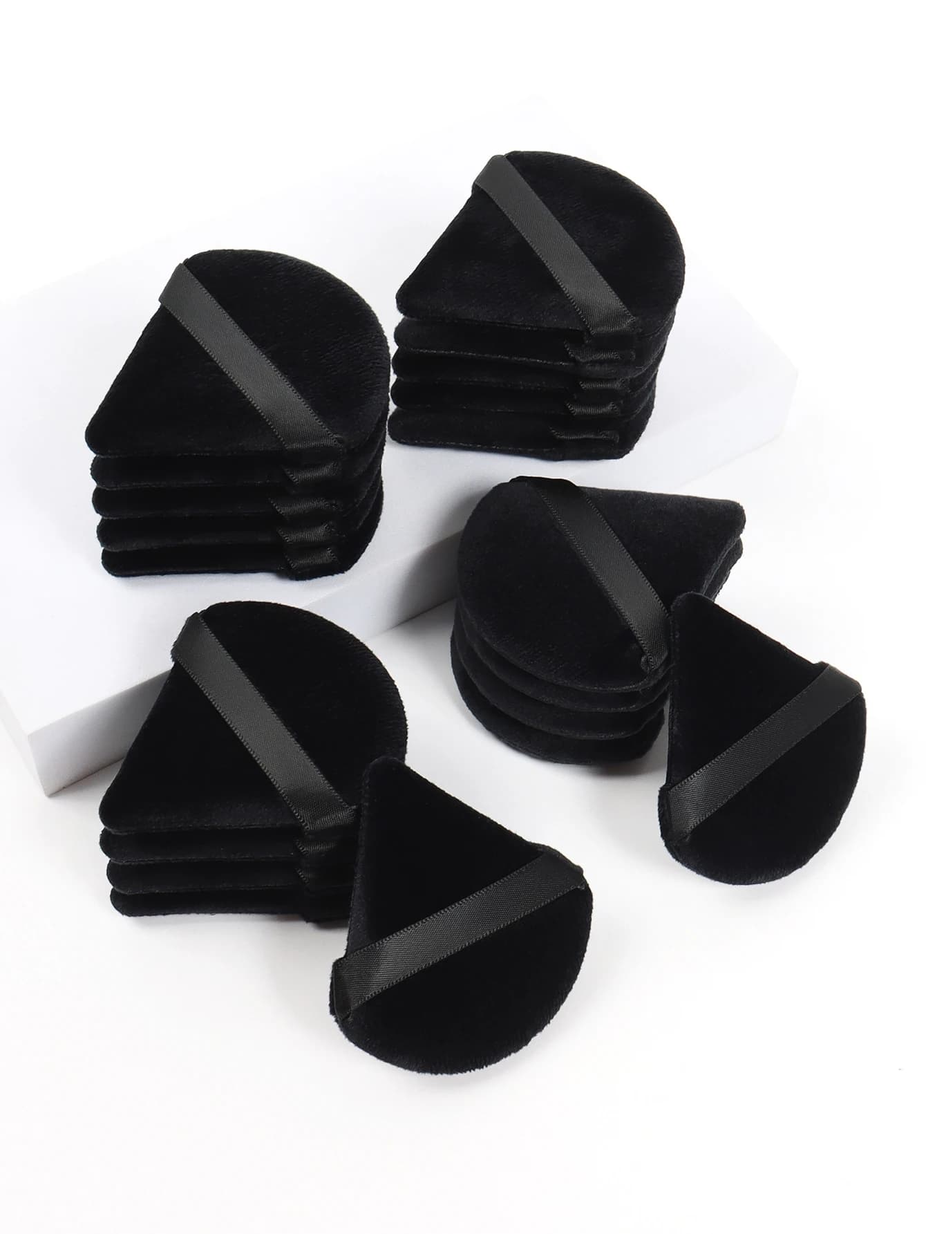 Black Triangle Cypriot Sapphire Face Makeup Sponge Soft Velvet Cosmetics Smooth Blender Beauty background Makeup sponge Access to makeup