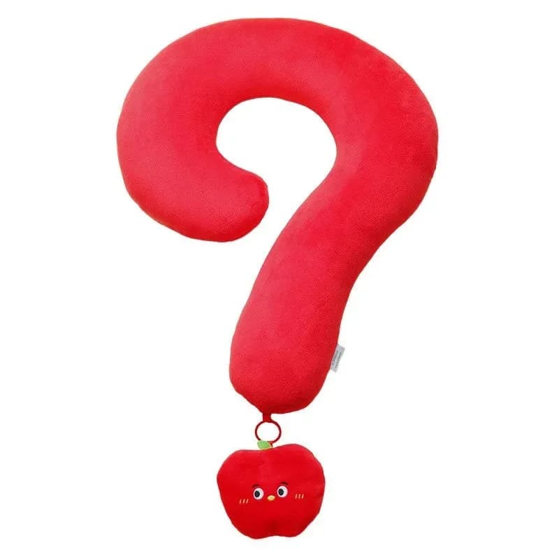 Amore e spazio profondo che circonda il caleb Punto interrogativo Cuscino per il collo Cuscino per il pisolino creativo Cuscino per bambola divertente astratta Regalo di compleanno