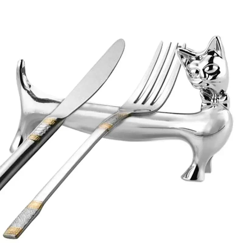 Stand Chopsticks Holder Chopstick Tableware Rest Table Holders Cat Holiday Pillow Rests Decor Zinc Alloy Chopstick Display Rack