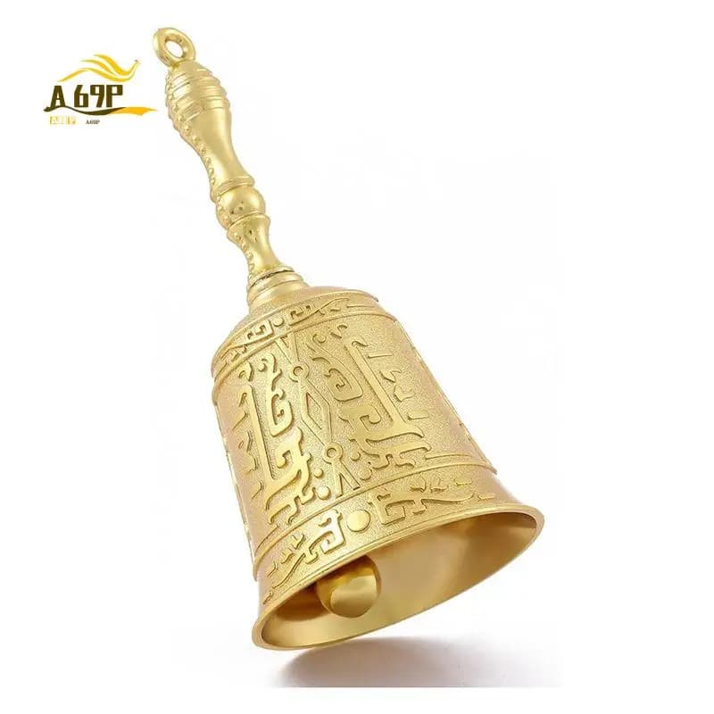 A69P-Hand Call Bell For Service Bell, Teacher Classroom Bell, Dinner Bell, Tibetan Bells