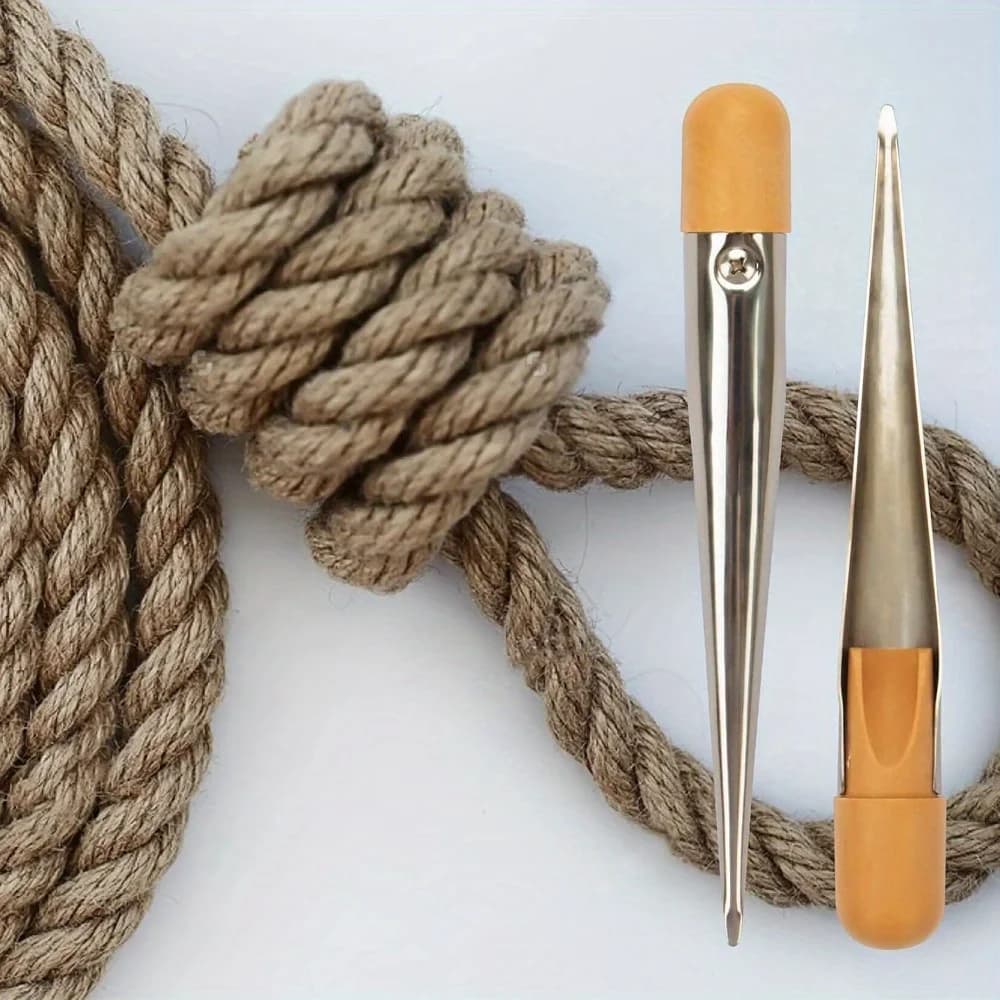 1Pc Medium 304 Stainless Steel Handle Rope Splicing Fid Wire Threading Tool Yacht Marine Hardware Weaving Accessory
