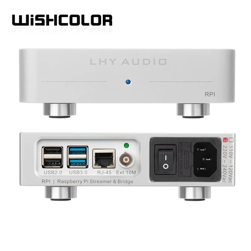 LHY Audio Argenteo RPI Streaming Digital Roon Bridge Audio Player HiFi for Raspberry Pi Streamer and Bridge