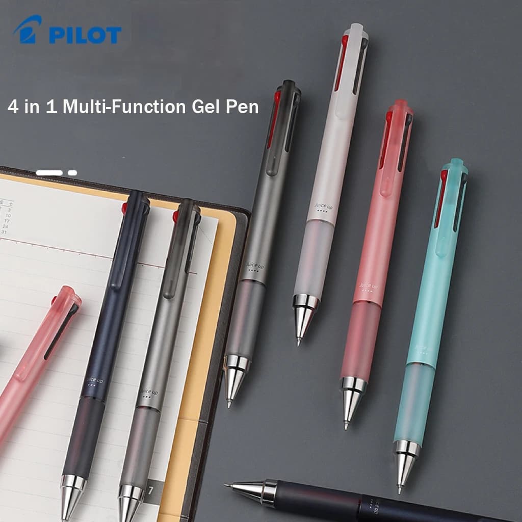 Penna multifunzione PILOT di cancelleria giapponese, inchiostro pigmentato multicolore 3/4 gel caneta da 0,4 mm per breve mano, diario, lavoro e pratica