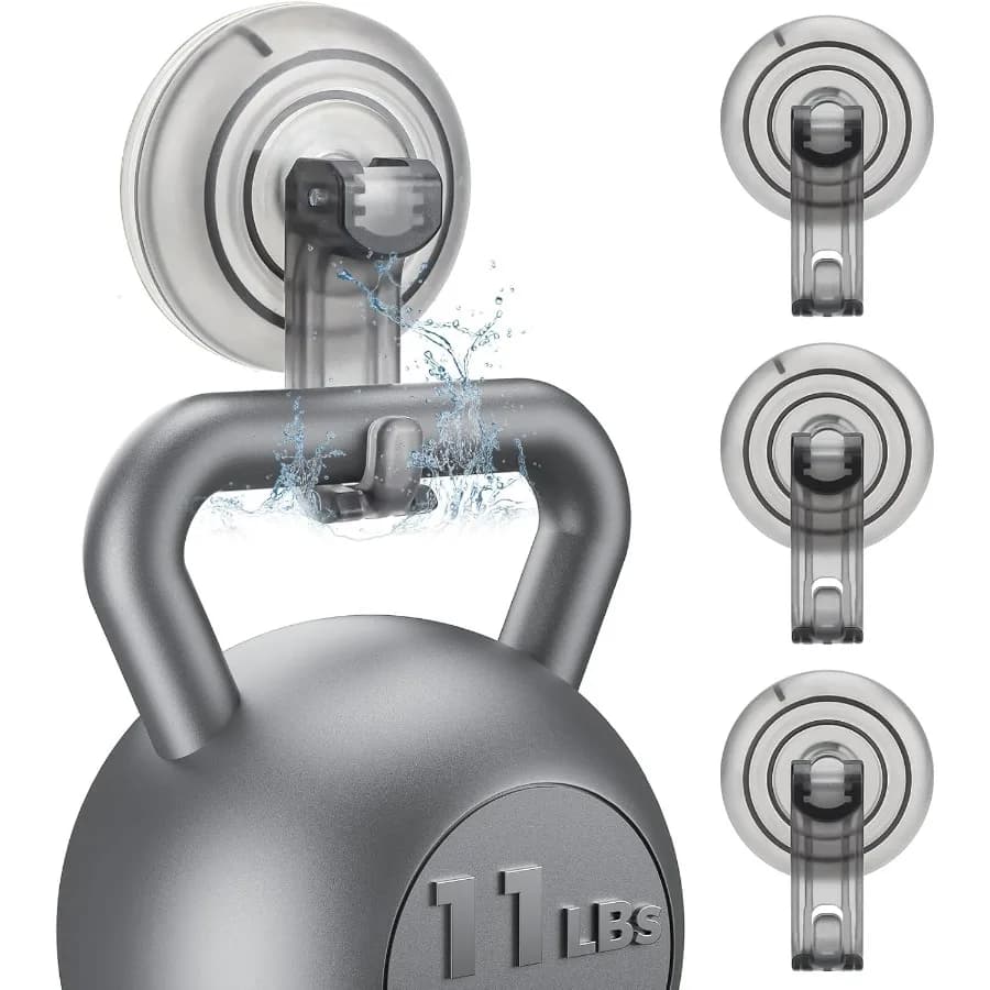 Sr Ganci Ventosa Ventosa resistente senza ganci in gel Impermeabile per Sr Bagno Porta in vetro Finestre Cucina Appesa fino a 11