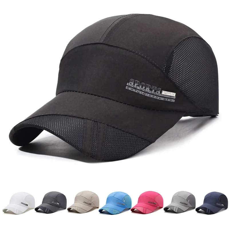 Unisex Outdoor Sports Quick-Dry Mesh Cap - Summer Sun Protection Baseball Cap