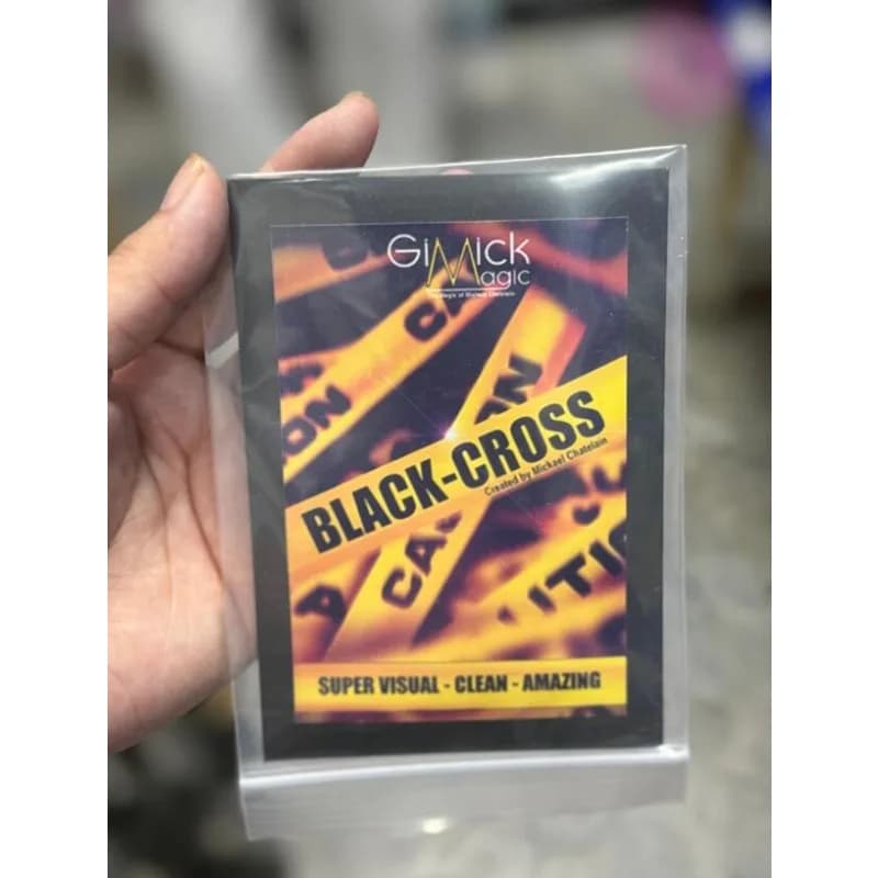 BLACK CROSS di Mickael Chatelain Espedienti Illusioni Biglietto di magia Mazzi di magia e trucchi Street Magie Magician X Move