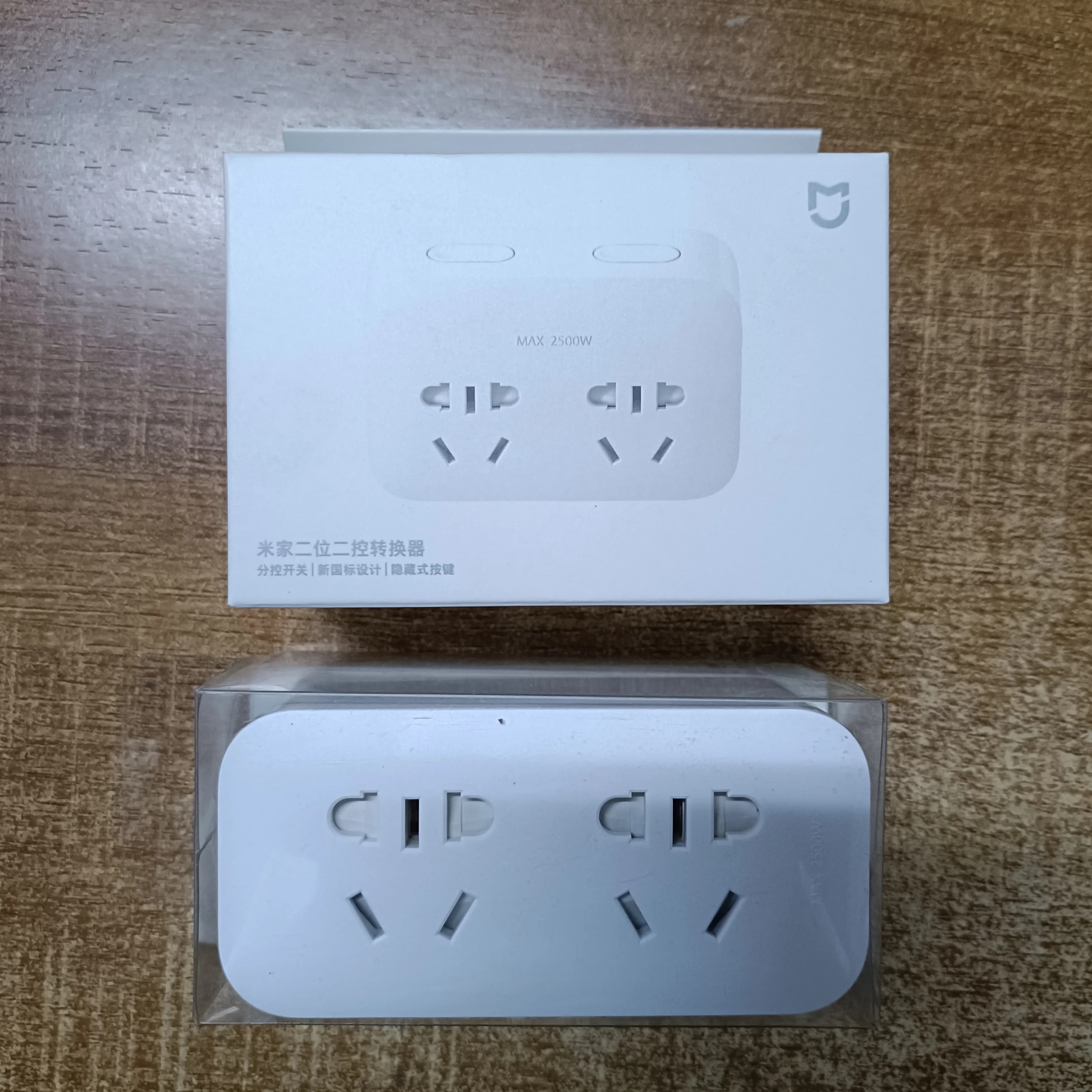 Adattatore da Viaggio Originale Xiaomi Mijia con Ricarica Rapida, Convertitore Portatile per Casa e Ufficio, 5V 2.1A, 2 Prese