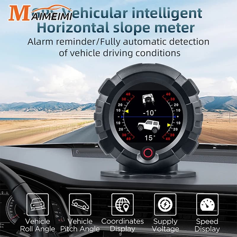 X95 GPS HUD Car Head Up Display 4x4 Off-road Inclinometro Angolo di Pendenza Velocità Temporizzazione Satellitare Accessori Auto Misuratore Multifunzione