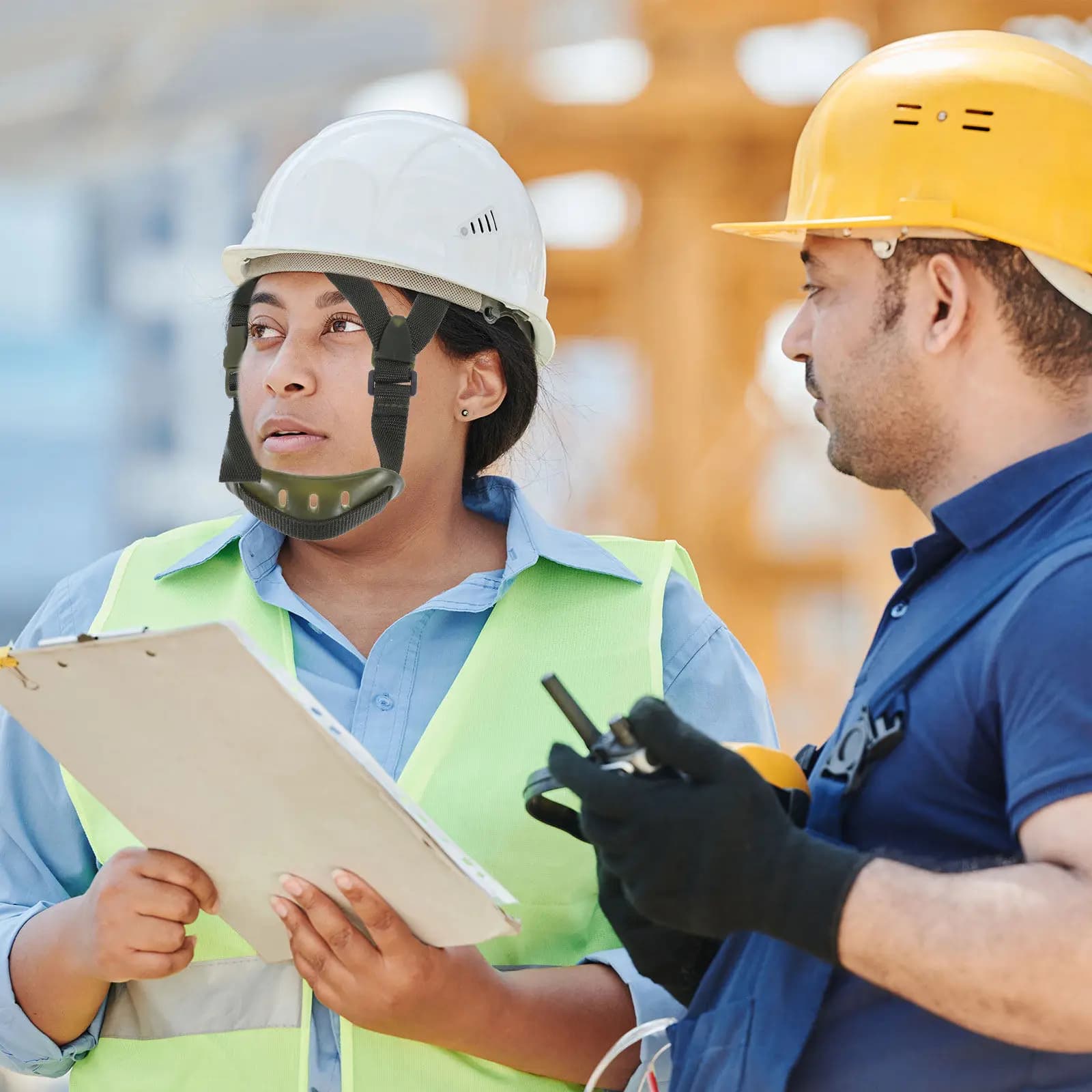 2 Pezzi Cinturino Universale per Casco di Sicurezza, Elastico Regolabile, Cinturino Sostitutivo per Casco da Costruzione, Accessorio per Casco