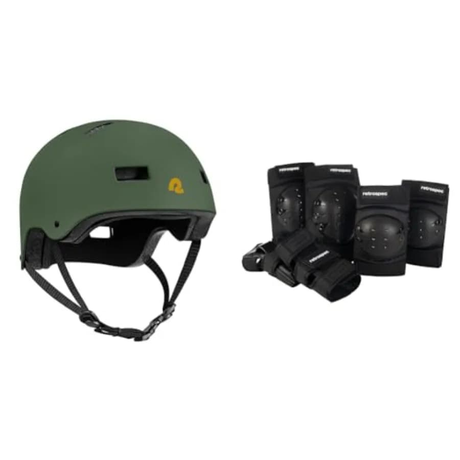 Set di Protezioni per Ginocchia e Gomiti Dakota per Adulti - Attrezzatura Protettiva per Bici, Skate e Scooter - Ventilazione Premium