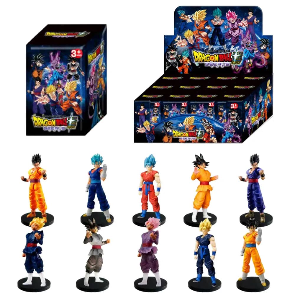 Action Figure in PVC di Dragon Ball, Krillin, Son Gohan, Trunks, Modellini da Collezione, Decorazione da Scrivania, Giocattoli in Scatola Misteriosa, Regali