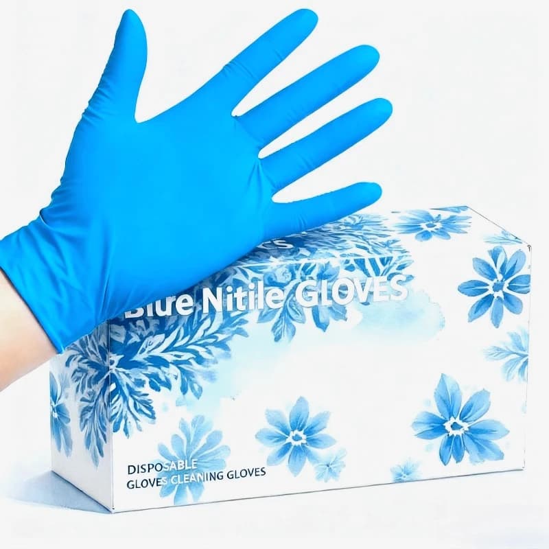30/60/100PCS Guanti in nitrile monouso blu Guanti in nitrile per la pulizia della casa Cucina Lavare i piatti Strumento per la pulizia dei rifiuti degli animali domestici