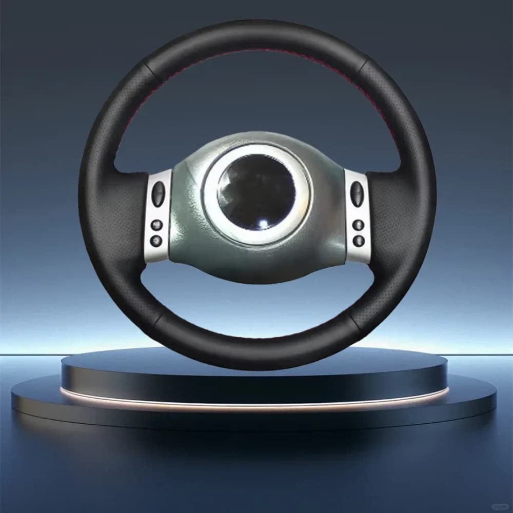 Per Mini Coupe 2001-2006 Mini R50 R53 R60 Accessori interni auto Coprivolante per auto in pelle microfibra cucita a mano