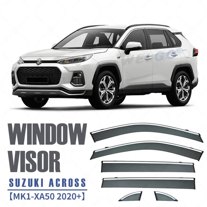 Per Suzuki Across 2020+ Tendine Parasole per Finestrini Auto, Protezioni Antipioggia e Antivento per Finestrini Laterali, Accessori Auto